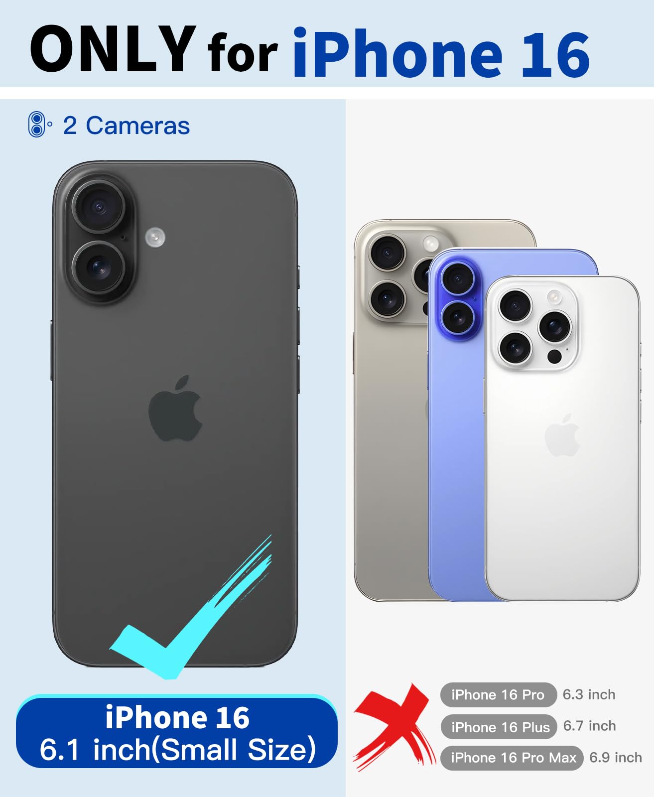 Beeasy for iPhone 16 Case Waterproof, Shockproof, Dustproof, Built-in Screen Protector, 360 Degree Full Body Protection - Image 2