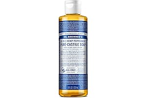 Dr. Bronner's Organic Peppermint Castile Liquid Soap - 18-In-1 Uses