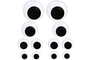 12 Pieces 5cm,8cm,10cm,13cm Big Googly Eyes 2 Inch