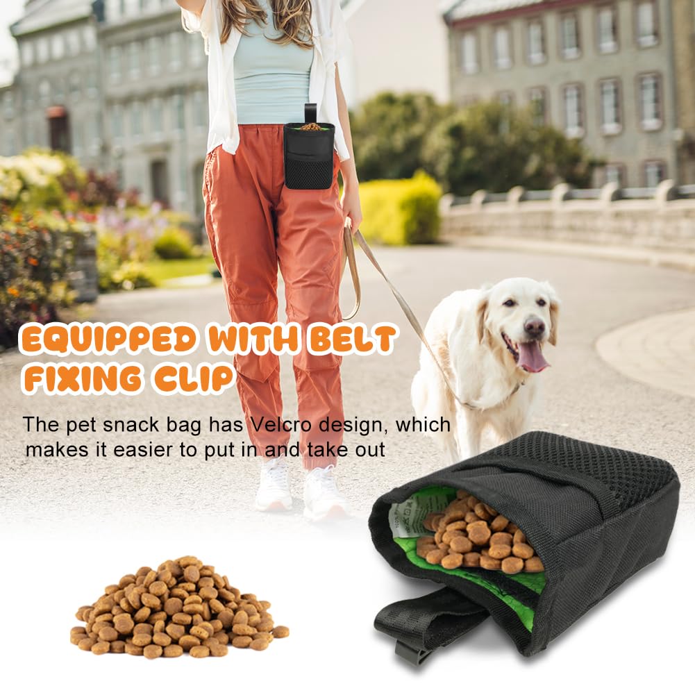 Porta Premi Per Cani Con Clicker E Dispenser – Sacca Vita Regolabile In Nylon, Doppia Chiusura Magnetica, 2 Scomparti