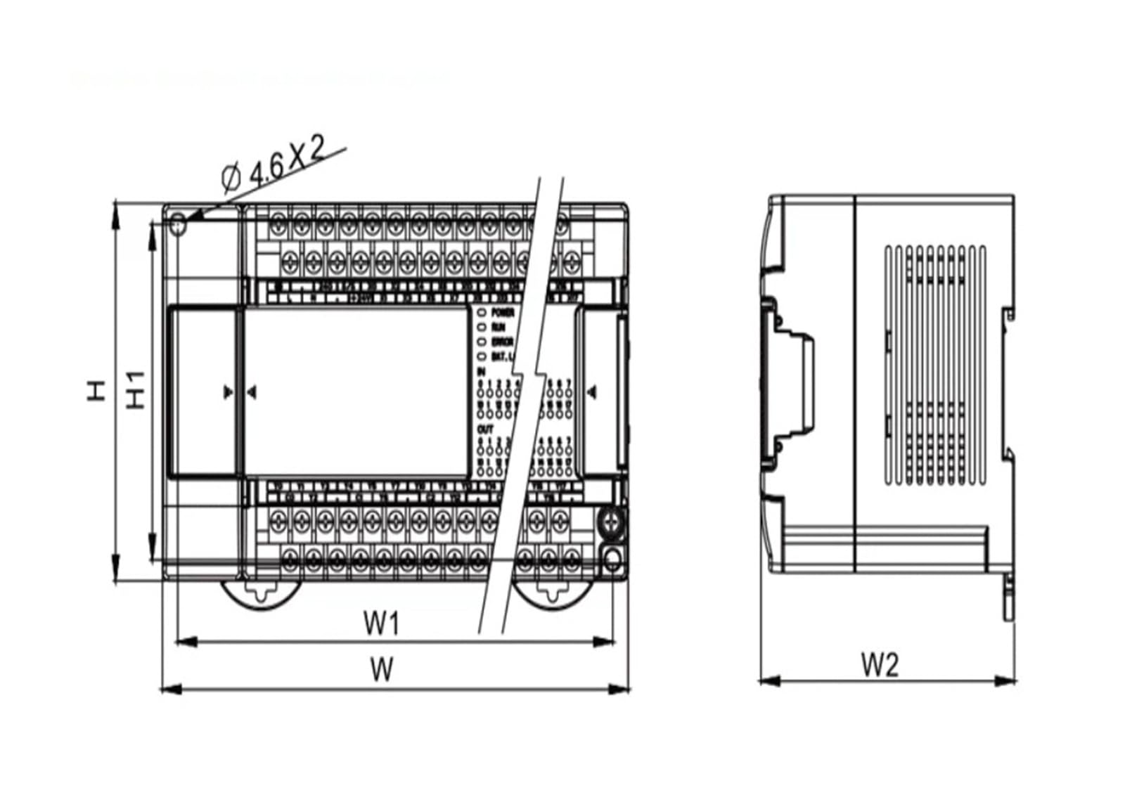 Contrôleur PLC DVP48EH00T3 Contrôleur logique programmable