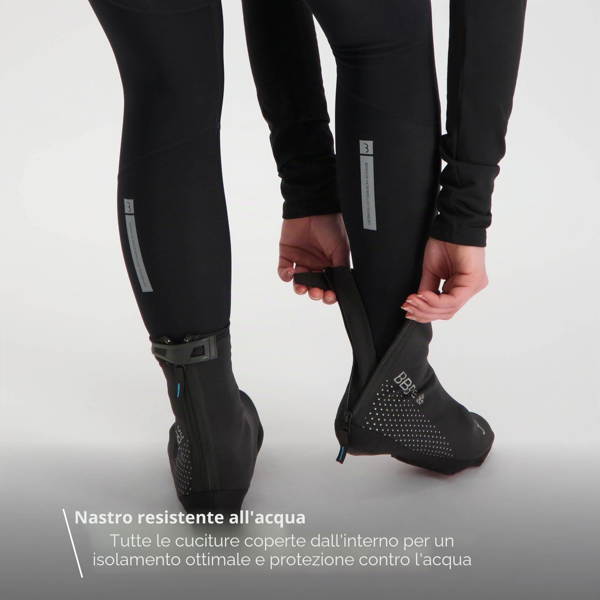 BBB Waterproof Cycling Overshoes Thermals Reflective Windproof Cycling Shoe Covers for Winter 0-10 Degrees Freeze BWS-21
