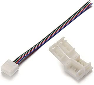 Alightings 4 pin LED Strip Connector Kits for 5050 RGB Waterproof Strip lights,Connect Tape to Tape or Controller (Pack of 20) - coolthings.us