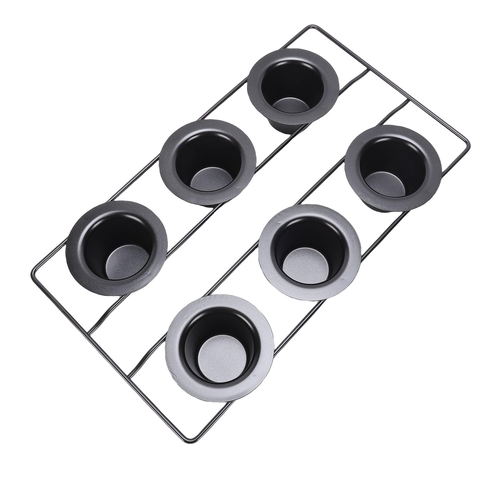 Sartén para popover de 6 cavidades profundas moldes para magdalenas