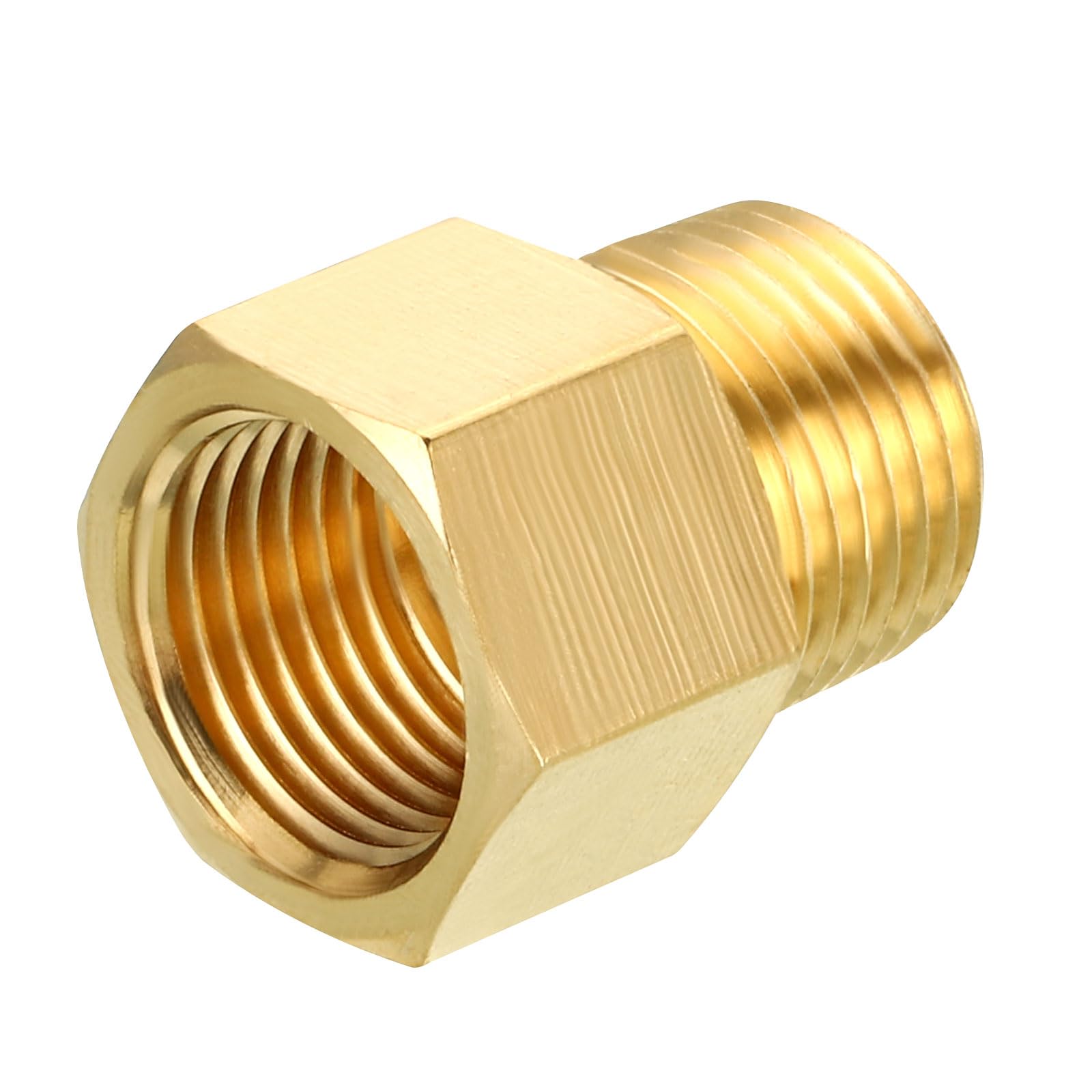 2 Pezzi Riduttore Maschio 1/4 A Femmina 1/8 NPT In Acciaio Inox 304 – Bussola Esagonale Per Impianti Industriali E Idraulici