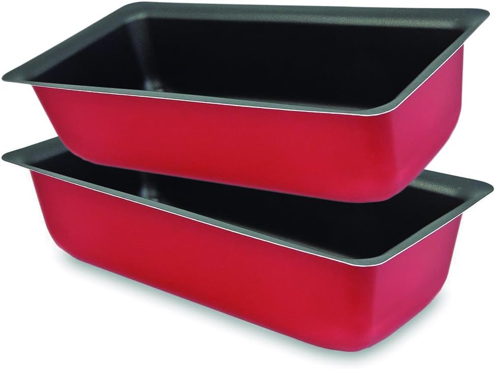Menax - Set of 2 Non-Stick Loaf Pan - Loaf Baking Pan - Non-Stick Plumcake Bakeware - 30 cm