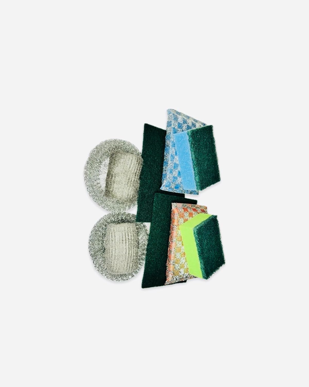 Pickpoint JM Kitchen Cleaning Set, 10 Pack With 2 Green Scouring Pads Pickpoint JM Kitchen Cleaning Set, 10 Pack With 2 Green Scouring Pads