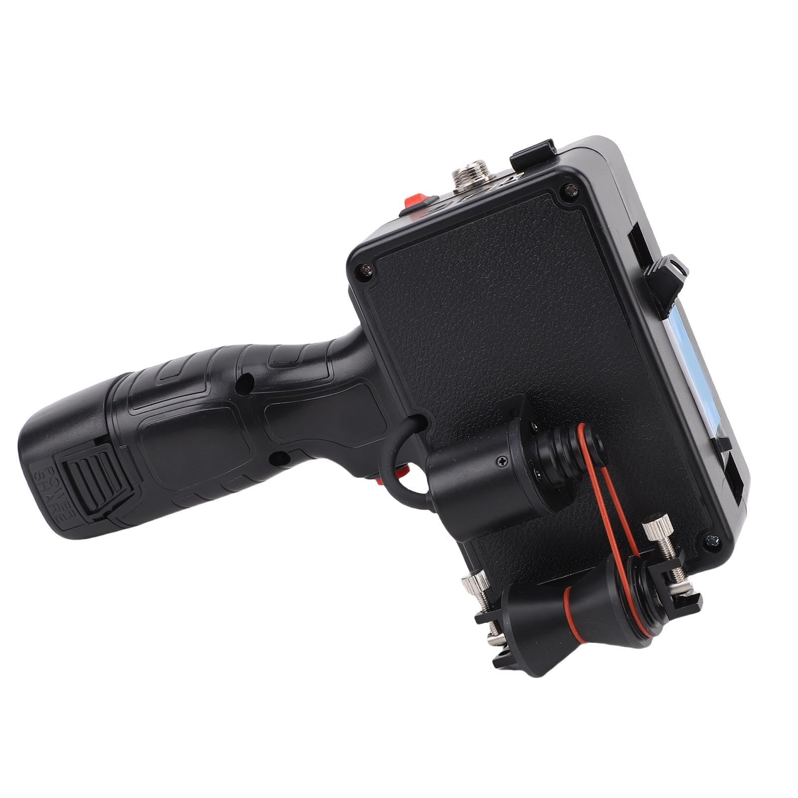 Domary Stampante a Getto D'inchiostro Portatile da 12,7 Mm, Codificatrice | Processore Quad , Touch Screen LED da 4,3 Pollici, Altezza di Stampa Regolabile da 2 a 12,7 Mm, Stampa su Cavi in ​​legno,