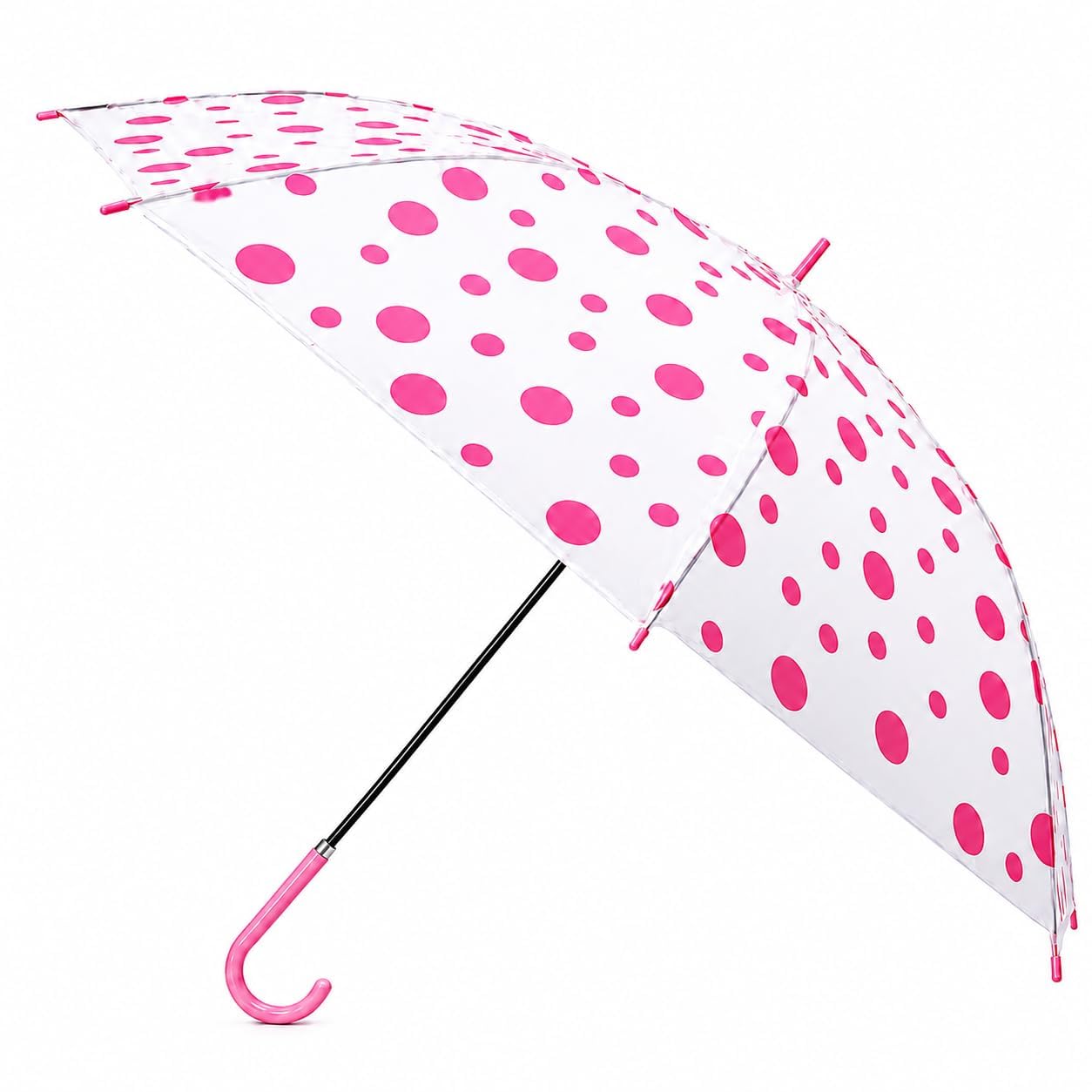Polka Dot Printed Foldable Umbrella for Kids & Adults | Wind Resistant Rain & UV Sun Protection | Lightweight Travel Umbrella for School, College, Office & Daily Use-picture-44