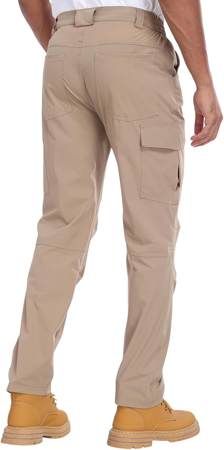 Men's Hiking Cargo Pants Water Resistant Quick Dry Lightweight Pants for Fishing Camping Running Work Outdoor - Image 5