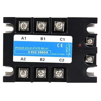 Generic Solid State Relay, Three Phase Solid State Relay 80-250VAC Input SSR3 AC-AC Electrical Equipment for Industrial Automation Equipment(60A-60A)'