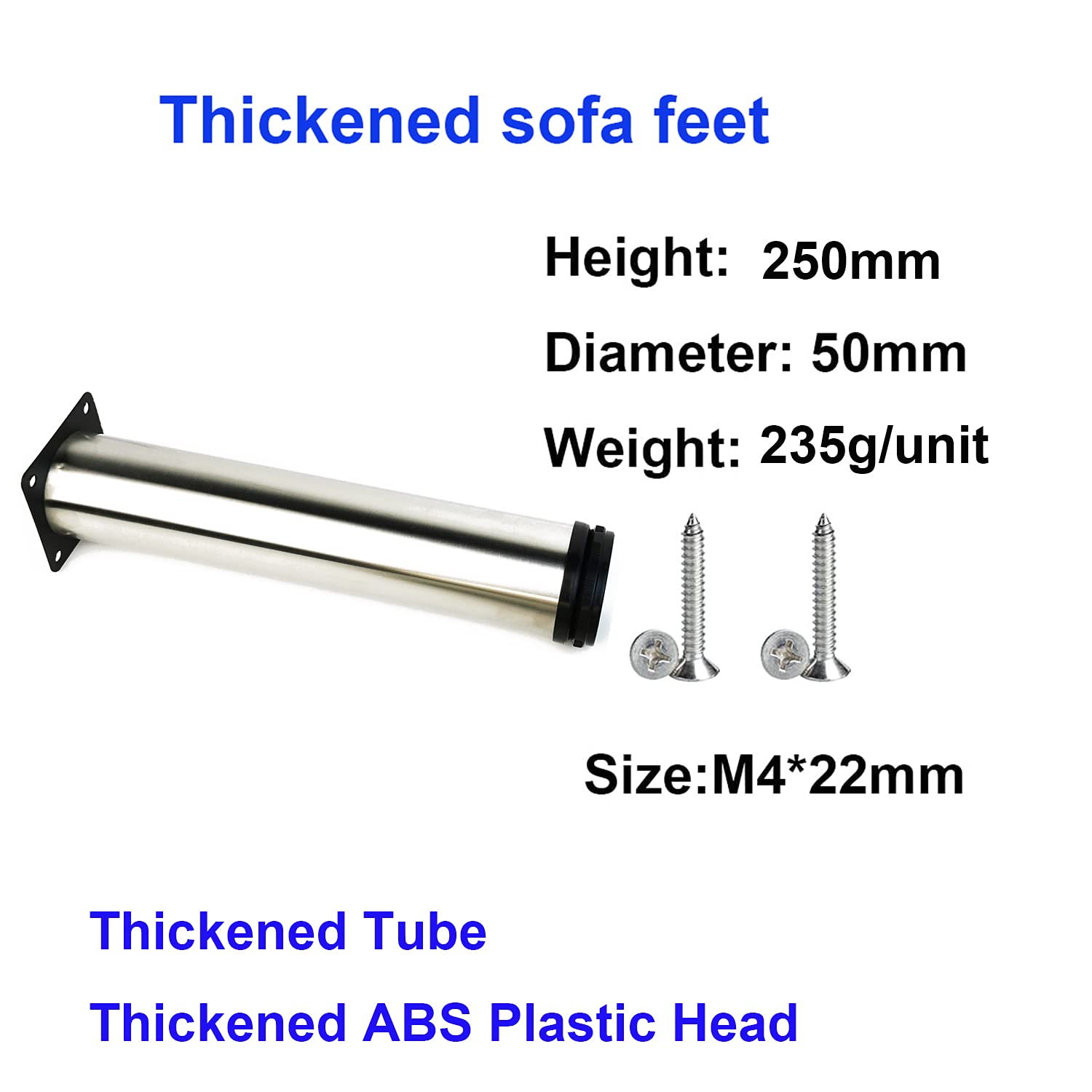 4X Qrity Legs Kitchen Feet Worktop/Unit/Breakfast Bar/Desk Table Legs Furniture Legs