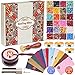 Sealing Wax, Anezus 645pcs Wax Letter Seal Kit with Wax Seal Beads, Sealing Wax Warmer, Vintage Envelopes, Wax Stamp and Metallic Pen for Wax Seal, Sealing Envelopes, Crafts and Decoration