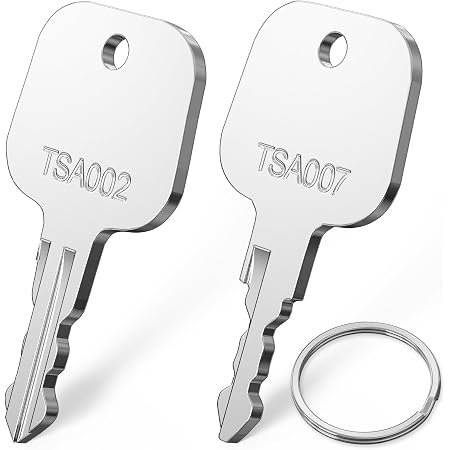 Clés TSA007 Et TSA002 Pour Valises - Lot De 2 Clés De Secours Pour Serrures Bagages Oubliées