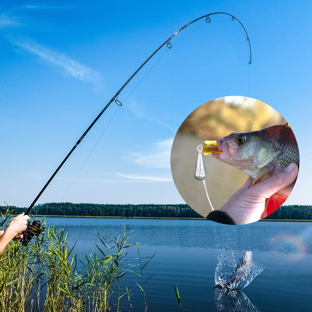 30 Pièces Poids De Pêche En Forme De Goutte D'eau, Robuste
