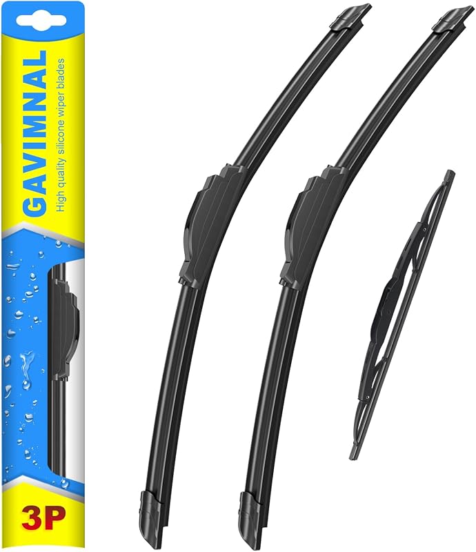 Palhetas de limpador de para-brisa de silicone Gavimnal para Chevrolet Equinox 2018–2021 – Kit com 3 unidades