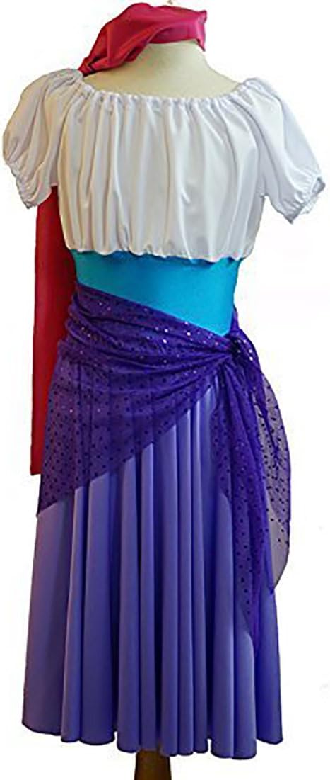 Stage-Panto-World Book Day-Roma Girl-The Hunchback of Notre Dame Esmeralda Gypsy Girl Child's Fancy Dress Costume - All Ages (Teen)
