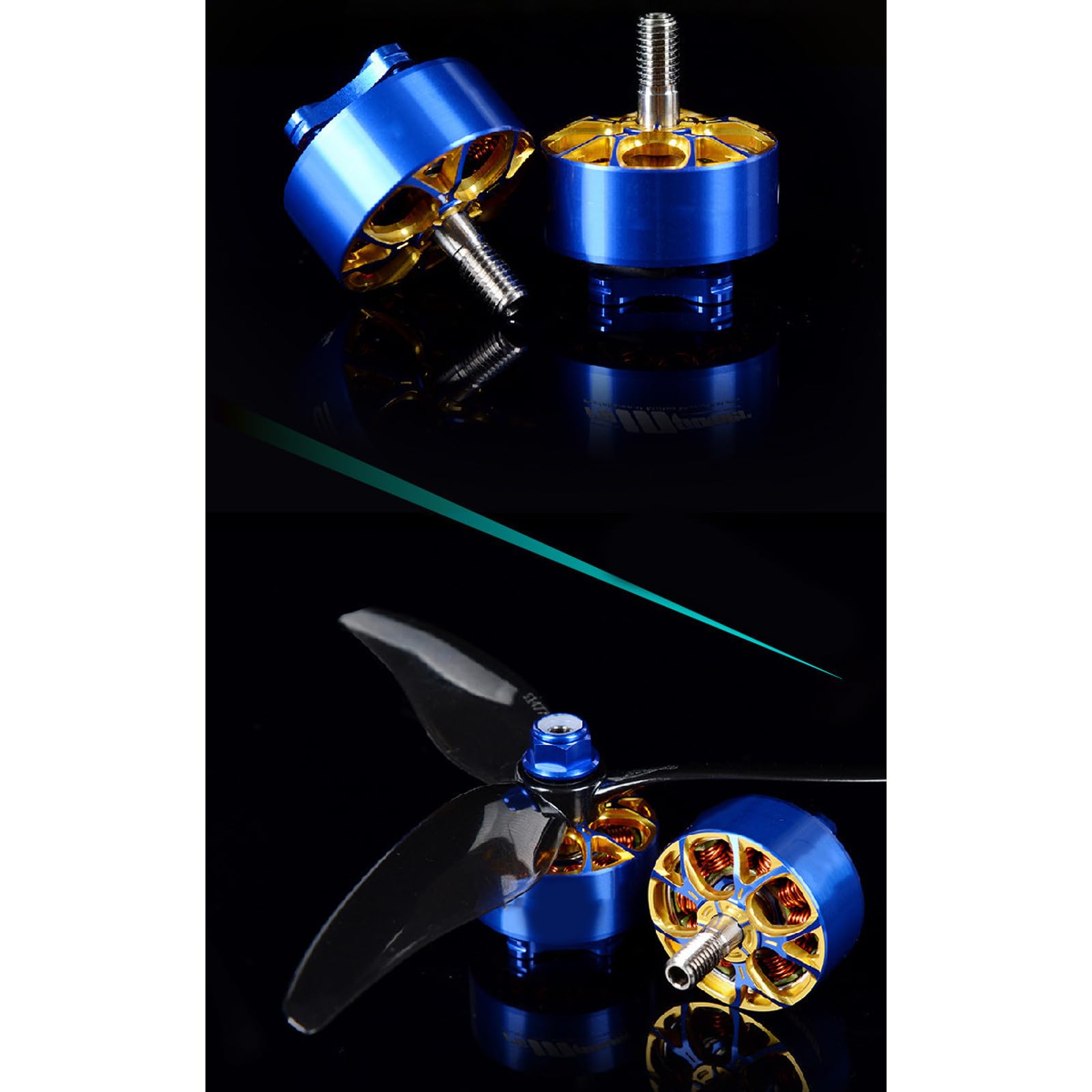 Motor FPV de aleación de aluminio para actualización de energía, componente compacto sin escobillas, uso de actualización de reparación de ensamblaje, pieza de repuesto para práctica de vuelo, pieza