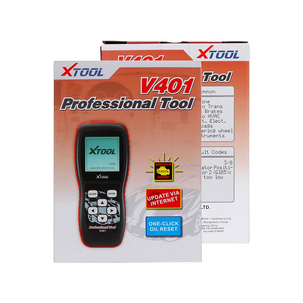 Buy XTOOL V401 Auto Code Reader Scanner Clear Fault Code Engine System