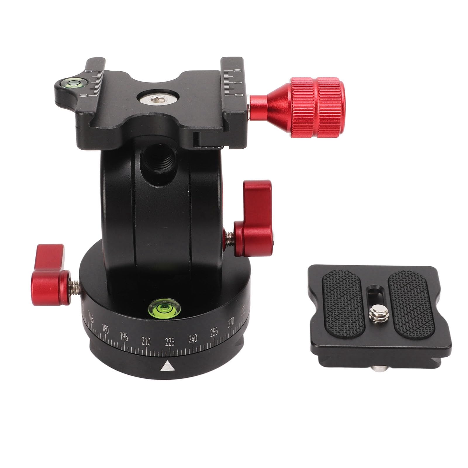 Rótula de Bola para trípode Cabezal de Bola con inclinación panorámica con Placa de liberación rápida Rotación de 360 ​​​​Grados Ajustable para fotografía con cámara DSLR
