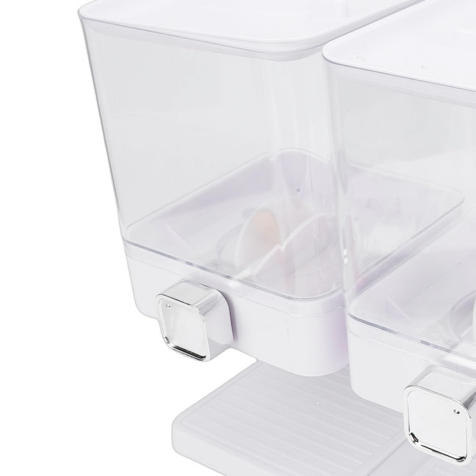 Pssopp Dispenser per Cereali per Snack Alimentari 2 Pezzi Dispenser per Cereali da Banco, Manopola Rotante Facile da Usare Contenitore Ermetico per in PET per Chicchi di caffè Caramelle e Noci Nan