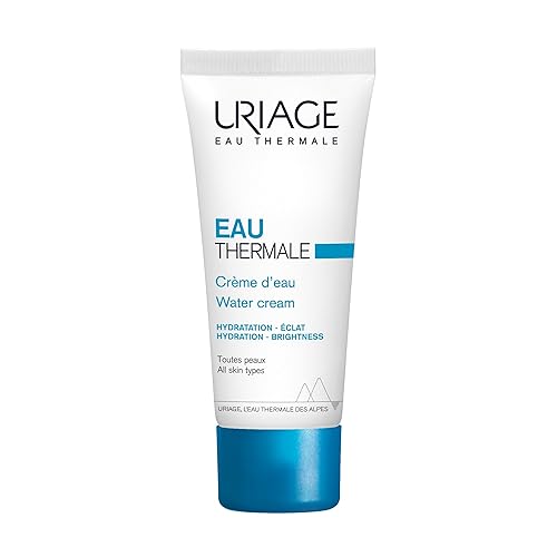 URIAGE Crema de agua térmica ligera de 1.35 onzas líquidas | Crema facial hidratante de manteca de karité hidratante para pieles normales a mixtas |
