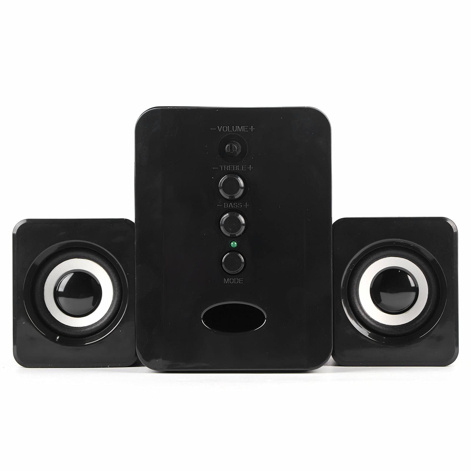 Altavoz con Cable Mini Subwoofer de Sonido Superior para Computadora Portátil y PC: Reproductor de Música bajo Liviano y Portátil (Black)