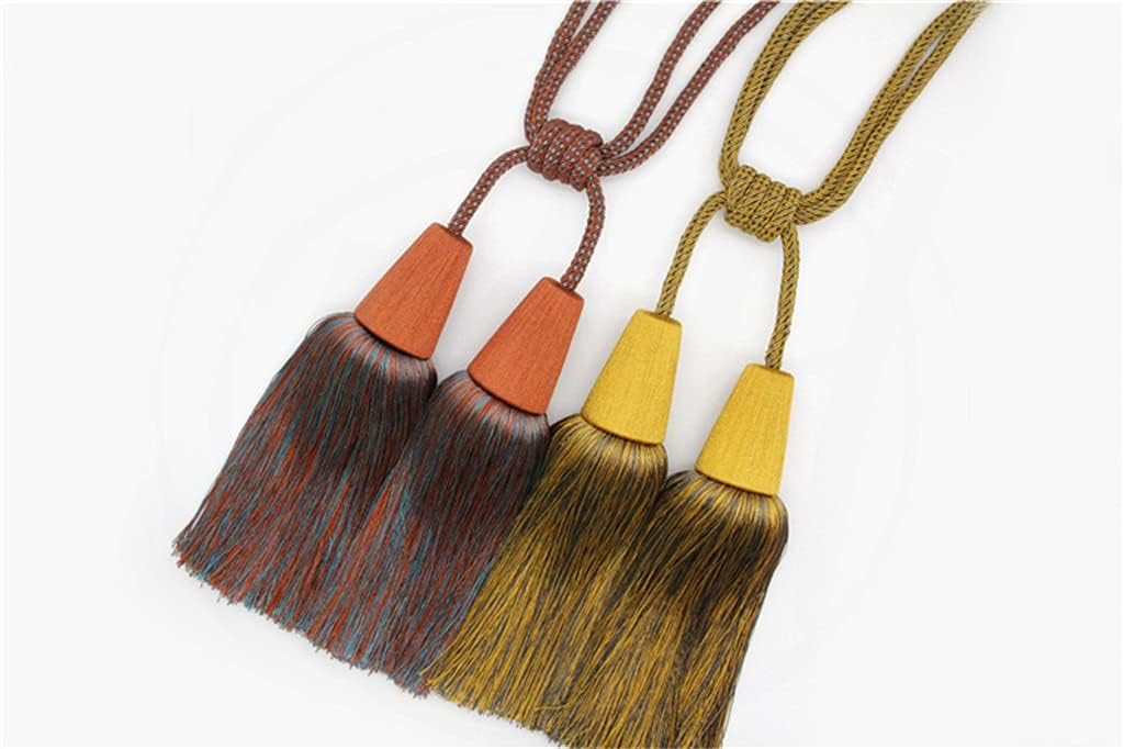 Curtain Buckle Hanging Ball Straps Tie Rope Tassel Tassels Living Room Soft Decorative(A)
