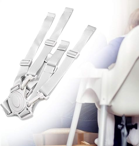Miniatura 3 de Correas de arnés de asiento de tres puntos para una silla alta de repuesto para silla alta 5 cinturones niños niños 3 o cochecito de 5 puntos de