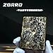 Zorro 912S Limited Edition Brass Kerosene Lighter – 200g Heavy Armor Style, Flat Head, Rare 6-Sided Rock Texture Design Rock Texture