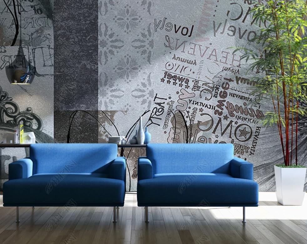 Papier peint intissé motifs floraux 450x315cm pour salon et chambre