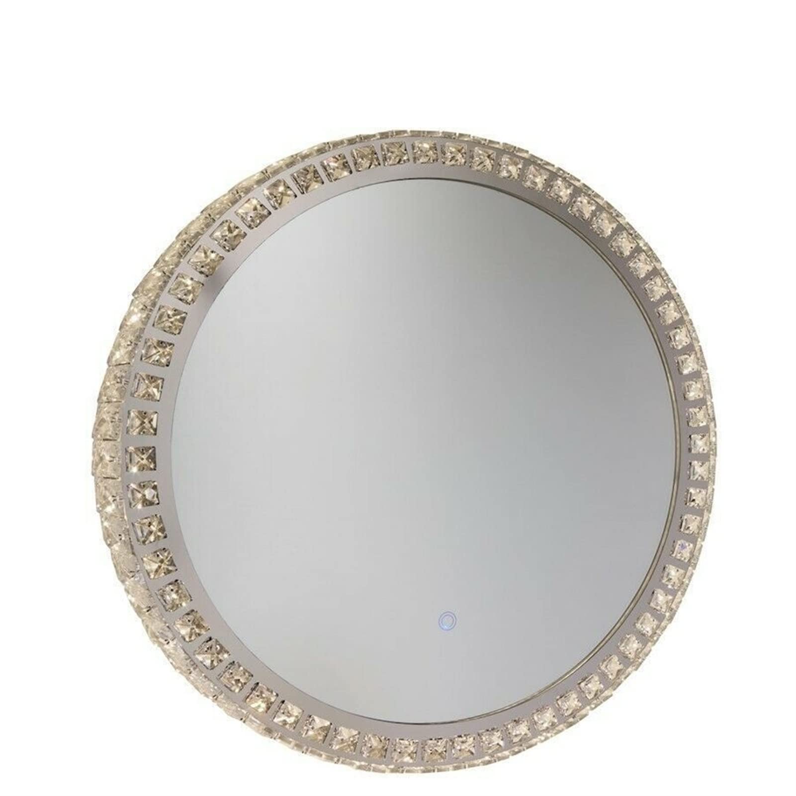 Yu Ru Wall Mirror for Bathroom Wall-Mounted Make Up Mirror 24 Mirror Crystal for Home Gym Vanity Bedroom
