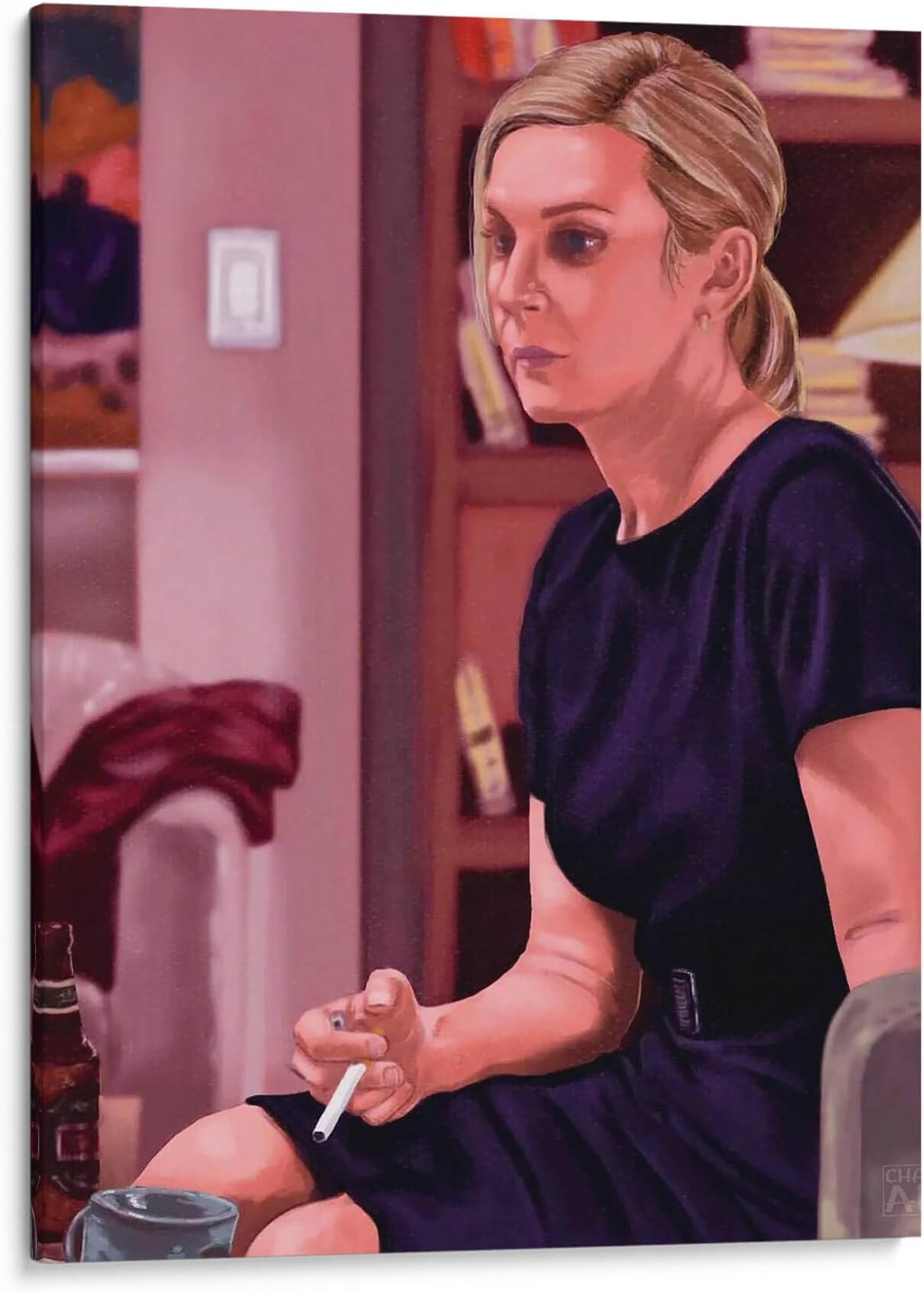 Canvas Lab | Kim Wexler (Better call Saul) by Chava.art | 36 x 48 in | Canvas Print Wall Art | TV Shows | Wall Decor for Bedroom, Living Room or Office