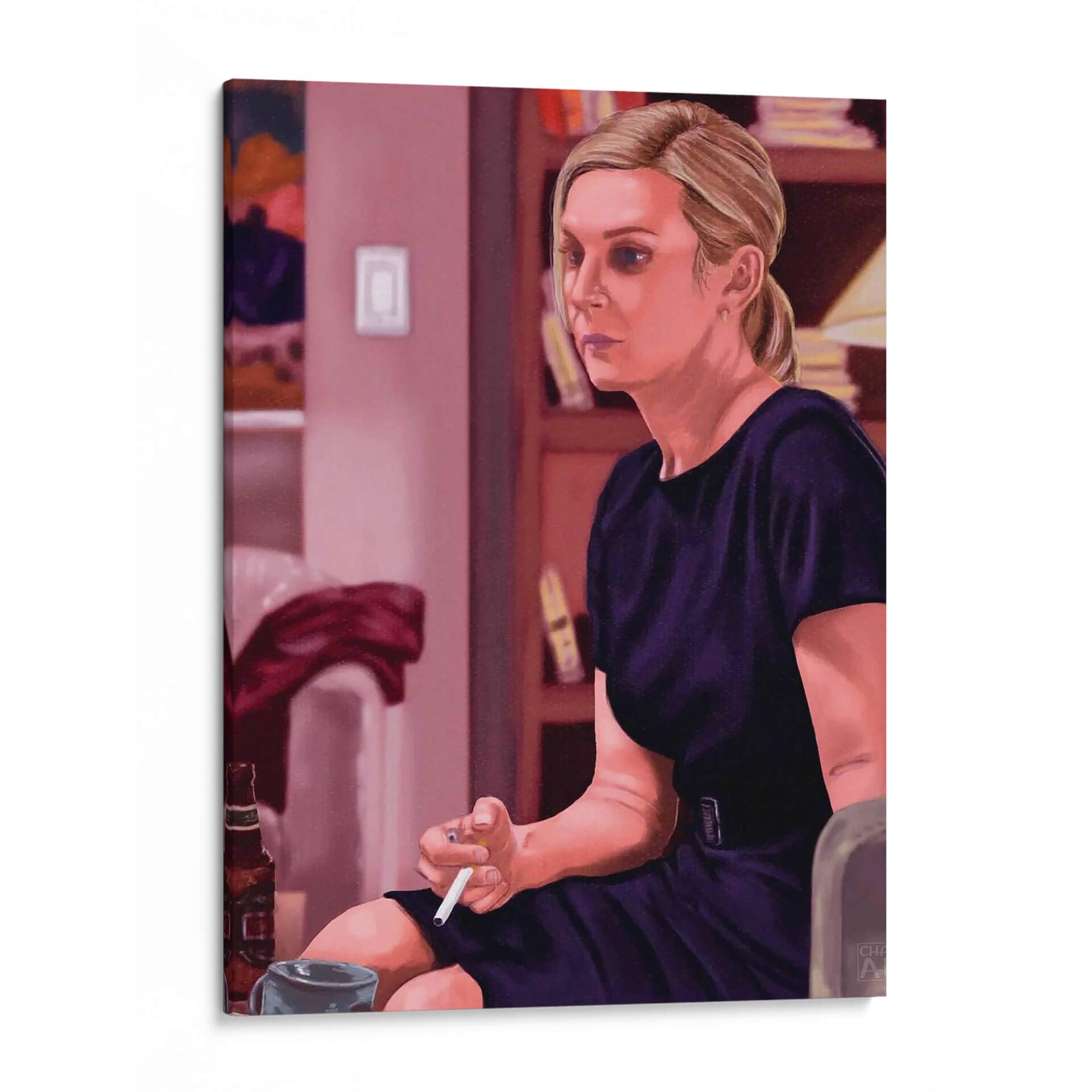 Canvas Lab | Kim Wexler (Better call Saul) by Chava.art | 36 x 48 in | Canvas Print Wall Art | TV Shows | Wall Decor for Bedroom, Living Room or Office