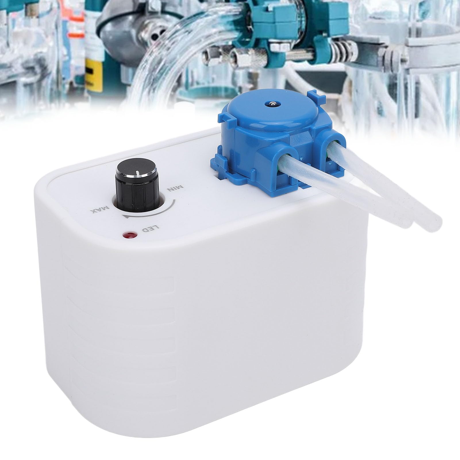 Asixxsix 12V Liquid Dosing Pump, 12V Adjustable Speed Peristaltic Dosing Pump Liquid Metering Pump, Peristaltic Liquid Pump Dosing Pump for Aquarium Lab Analytical (US Plug)