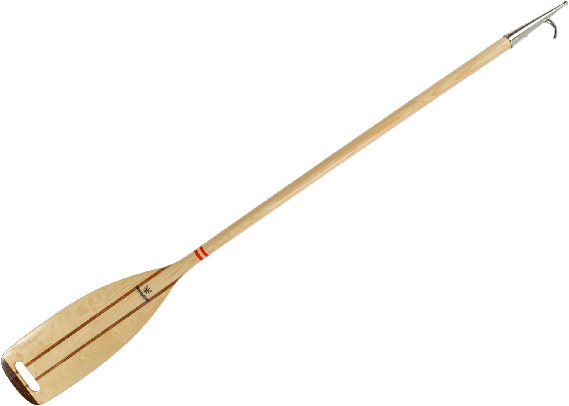 Pine Boathook(Stainless steel hook) with paddle - length 180 cm - Necessary Equipment on Sail Boat Yacht Vessel Cutter