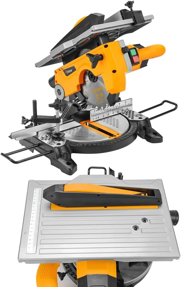 Hoteche 8-1/4-Inch 2-in-1 Compound Miter Saw