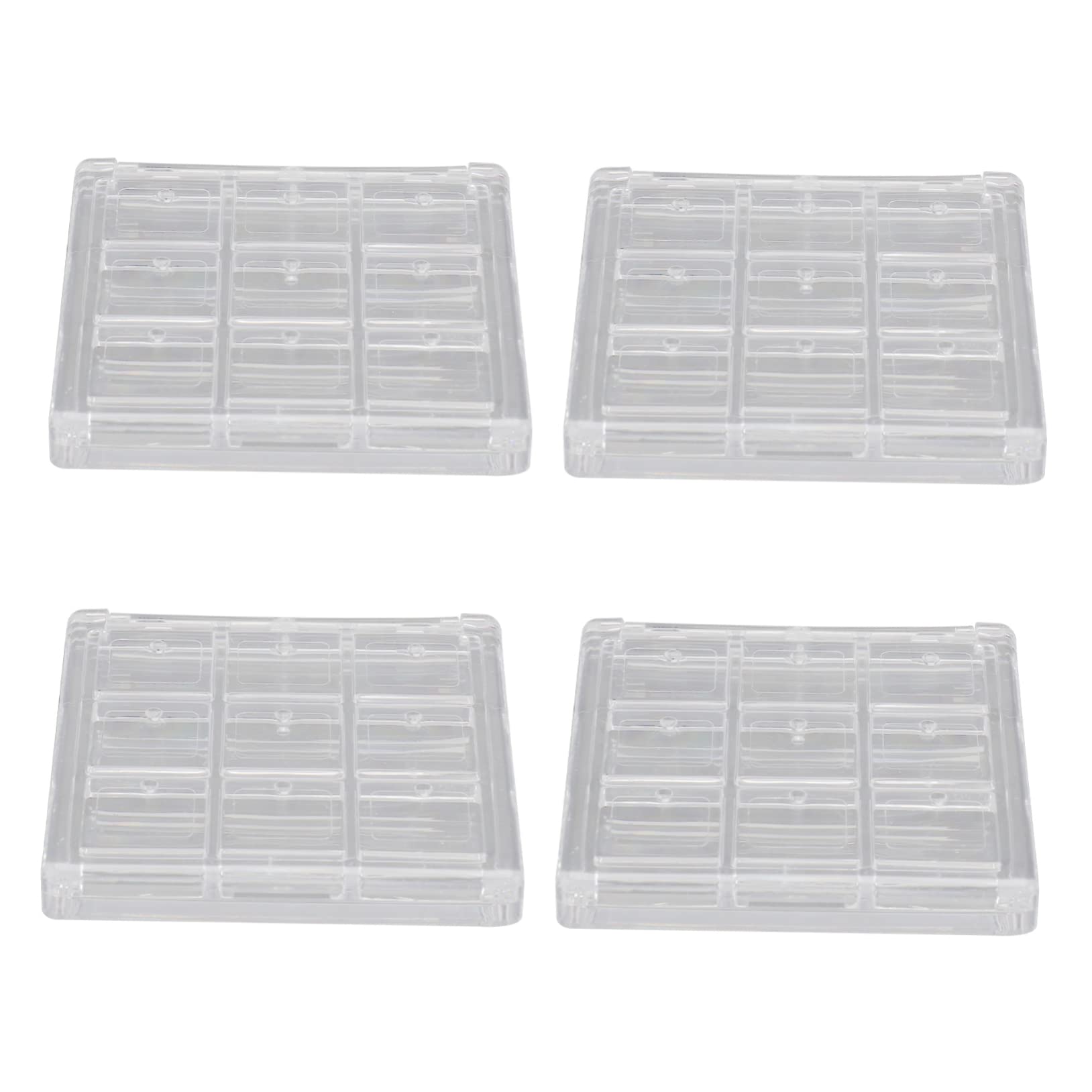 FRCOLOR 2 Set Di Contenitori Per Ombretti Z Fard Ombretti Organizer Per Il Trucco Custodia Per Cosmetici Portatile Per Uso Quotidiano 4 Pezzi * 2