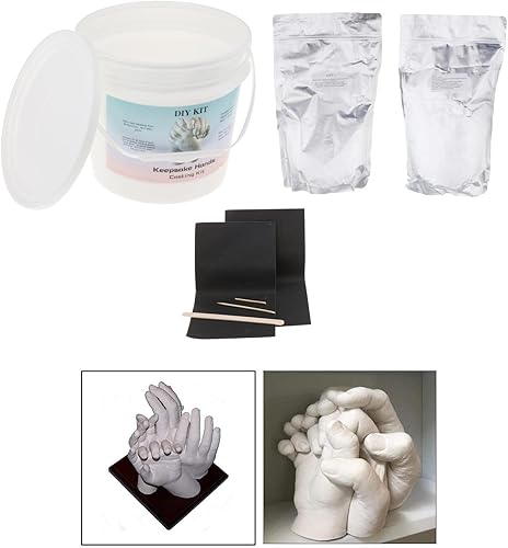 Miniatura 2 de pistro Kit de fundición a mano Kit de moldeo de estatua de yeso DIY Molde de mano - Descubriendo bricolaje