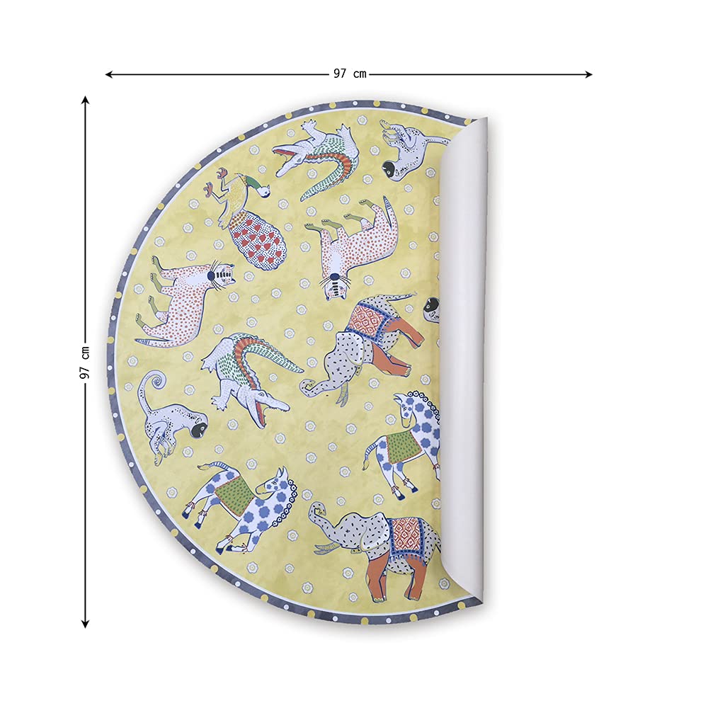 VILBER Kids - Tappeto in vinile per bambini, ZIBA, colore 60, diametro 155 cm, 2 colori e 5 misure