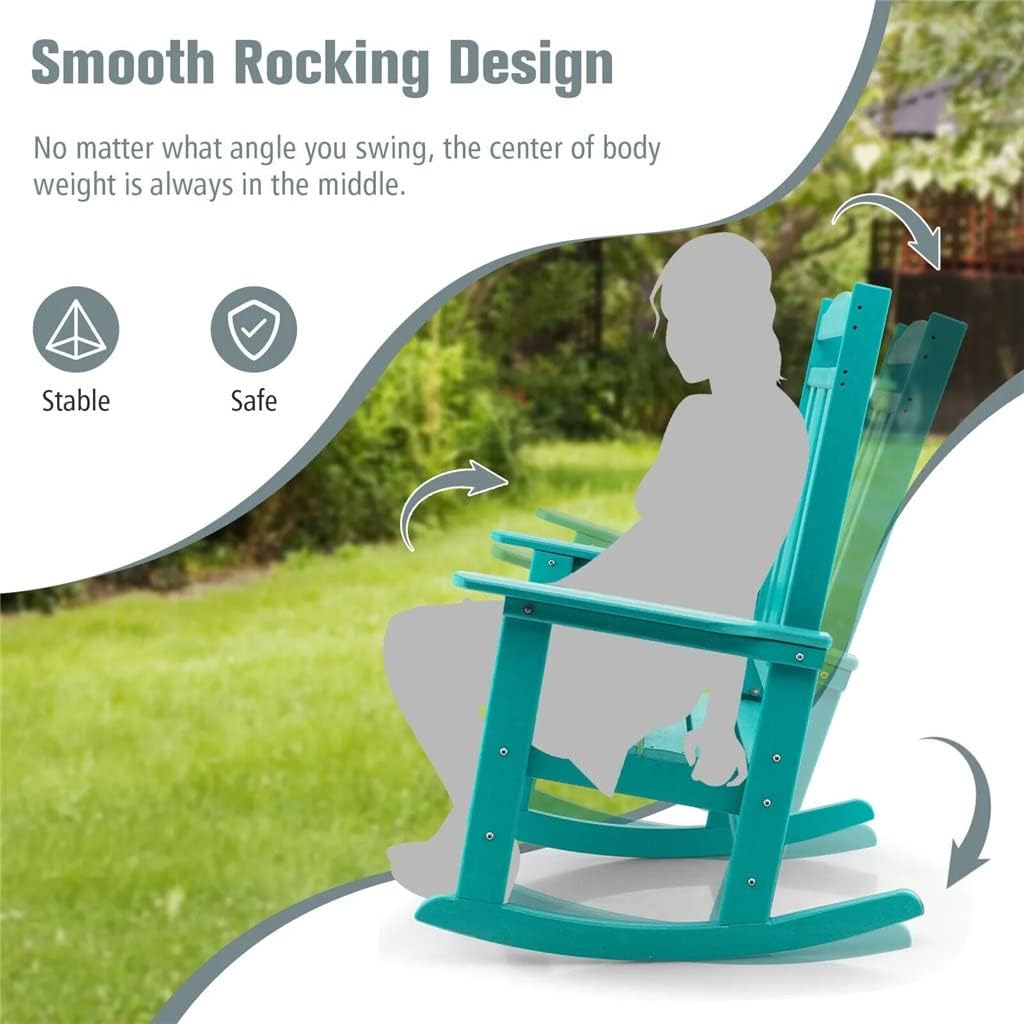 2 Piece Patio Rocker Rocker High Back (D 1)