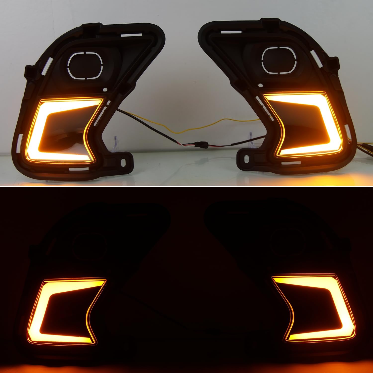 for Toyota Grand Highlander 2023-2025 Fog Light Lamp LED Daytime Running Lights 2pcs Car Accessories (Style A)