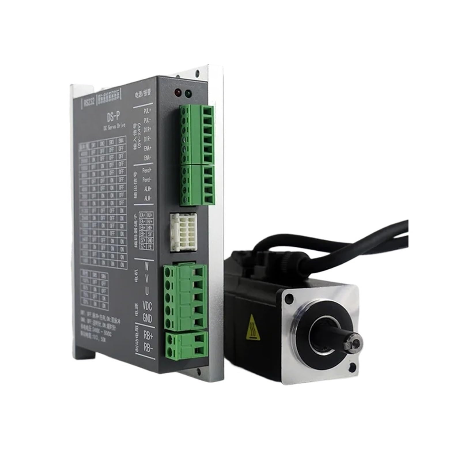 Driver DS-P100W et Servo DC 40M00330DC 100W pour CNC Haute Précision