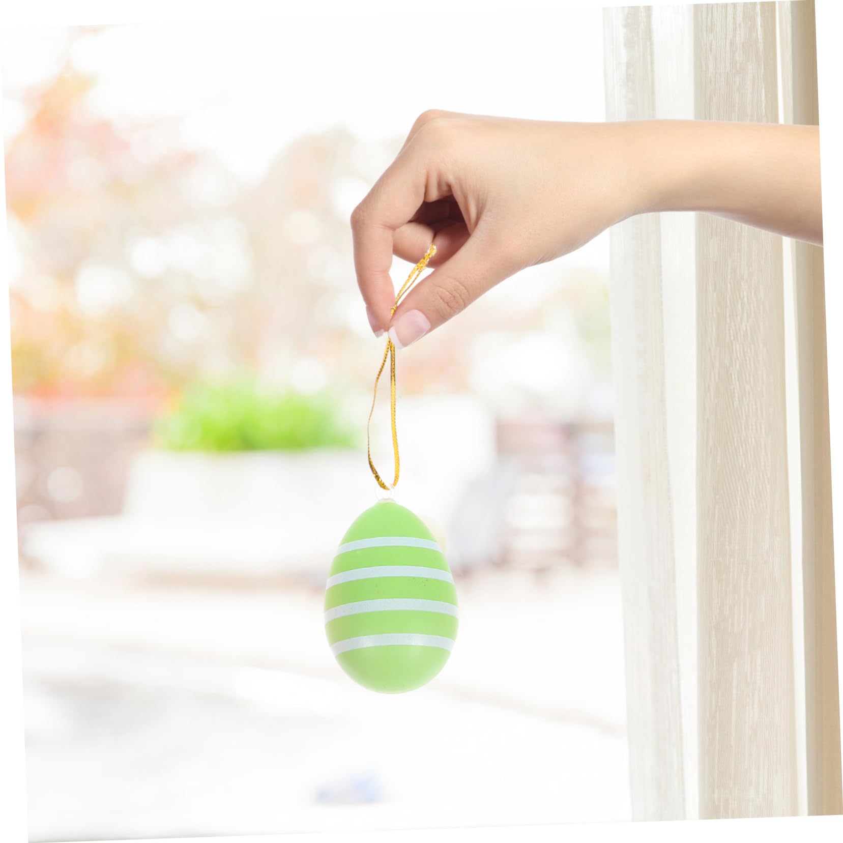 Alipis 96stücke Ostern Eier Dekorationen Hängende Kunststoff-Ostereier Im Gemischten Stil Für Ostern-feiern Baum-Dekoration Und Festlichkeiten Für Zuhause Und Veranstaltungen