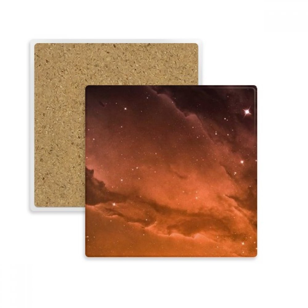 Tasse Coaster Porte Absorbent Nuages Rouge pour Protéger Votre Table