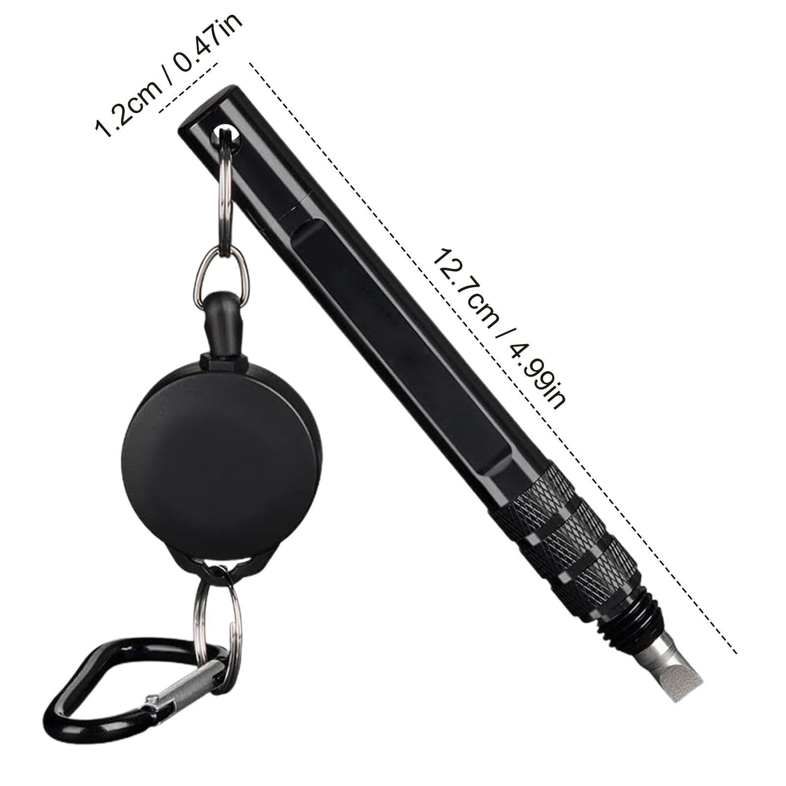 Golf-Rillenschärfer, 3-in-1-Werkzeug for Nachrillen, Aluminiumlegierung, bester Golfschläger-Rillenschärfer mit drei Ersatzköpfen, Golfschläger-Wartungswerkzeug for Keilrillen verschiedener Größen/561