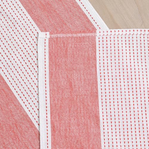 Artoid Mode Red Farmhouse Rustic Table Runner, Seasonal Macrame Fabric Kitchen Dining Holiday Wedding Table Decor for Home Party 13x72 Inch by Artoid Mode - Image 6
