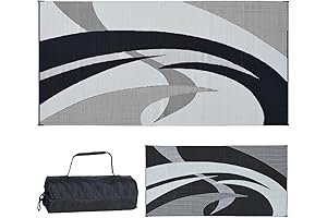 Stylish Camping RV Patio Rug for Outdoor Living