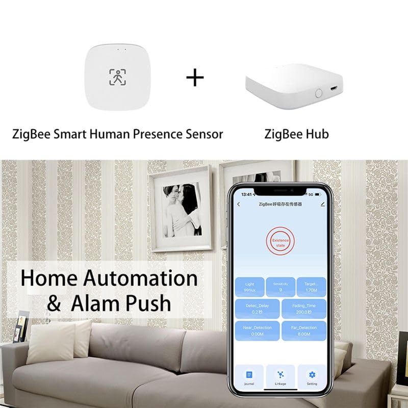 ZigBee Czujnik ruchu obecności człowieka z detekcją luminancji / odległości 5/110/220 V Tuya Smart Life Automatyka domowa