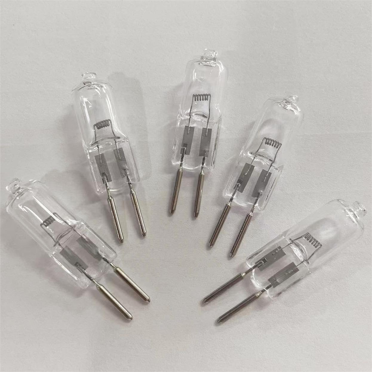 WYLIELAMSH 5Pcs GU5.3 Double-pin Base Mechanical Light Bulb G5.3 24V Halogen Light Warm Bulb Base Clear Inserted Crystal Lamp,24V 35W